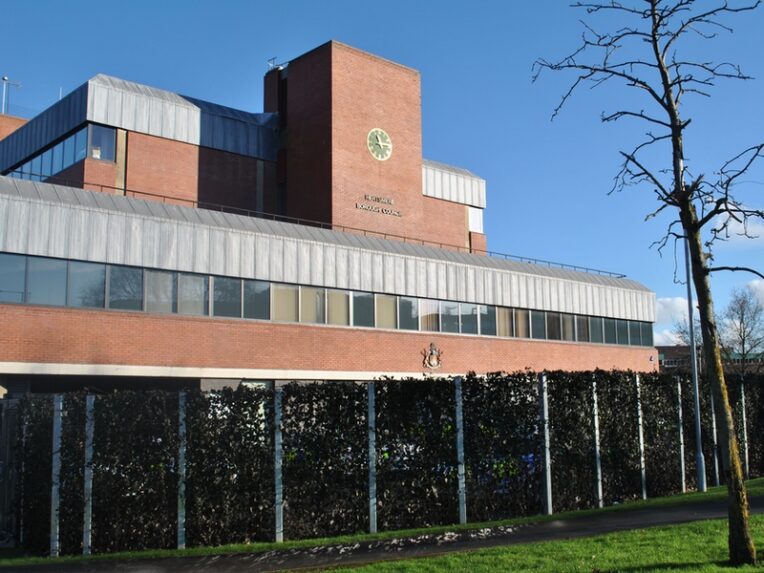 Brick built 20th century office building